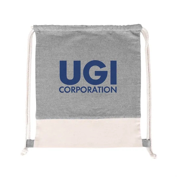 TwinTone Recycled Cotton Drawstring Bag - TwinTone Recycled Cotton Drawstring Bag - Image 5 of 12