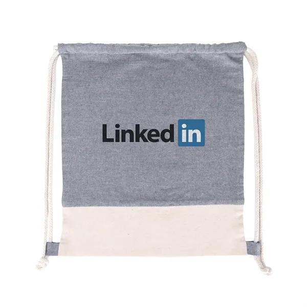TwinTone Recycled Cotton Drawstring Bag - TwinTone Recycled Cotton Drawstring Bag - Image 9 of 12