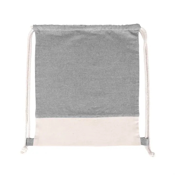 TwinTone Recycled Cotton Drawstring Bag - TwinTone Recycled Cotton Drawstring Bag - Image 6 of 12
