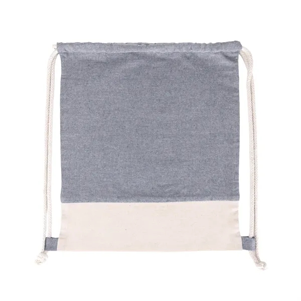 TwinTone Recycled Cotton Drawstring Bag - TwinTone Recycled Cotton Drawstring Bag - Image 10 of 12