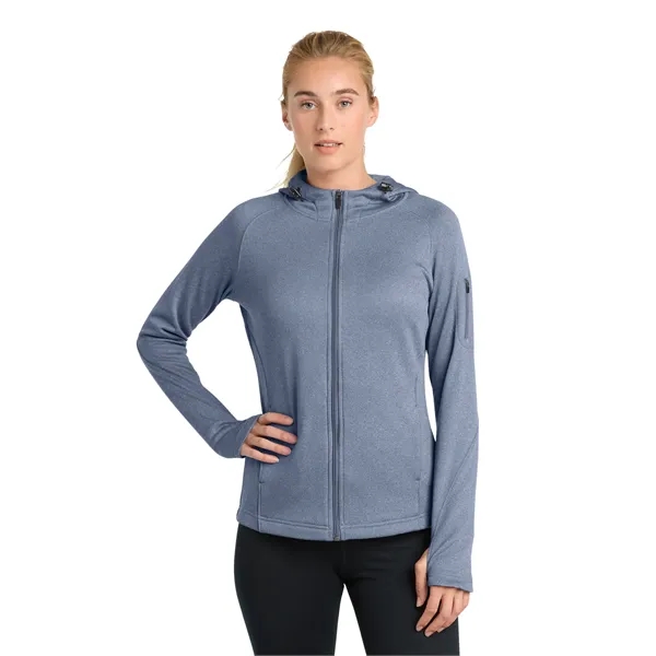 Sport-Tek Women's Tech Fleece Full-Zip Hooded Jacket. - Sport-Tek Women's Tech Fleece Full-Zip Hooded Jacket. - Image 10 of 25