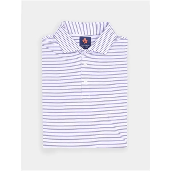 Donald Ross Clark Jersey Micro Stripe Polo - Donald Ross Clark Jersey Micro Stripe Polo - Image 1 of 3