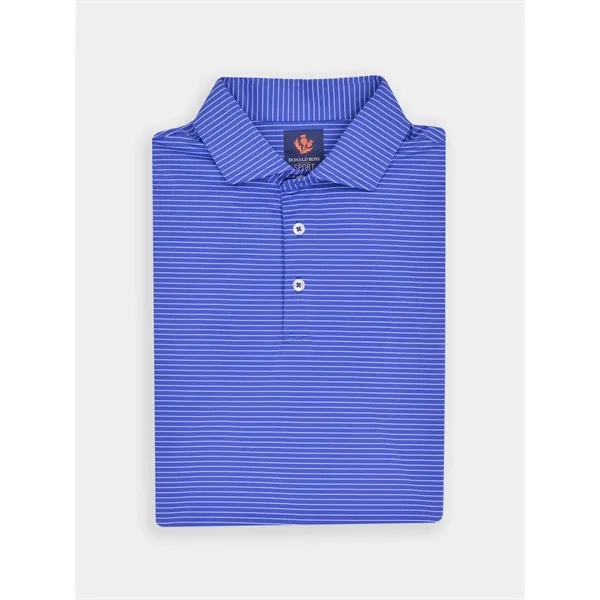 Donald Ross Clark Jersey Micro Stripe Polo - Donald Ross Clark Jersey Micro Stripe Polo - Image 2 of 3