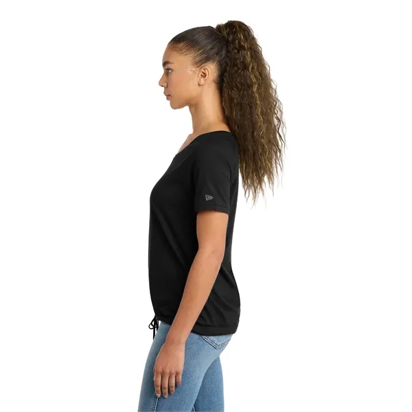 New Era Women's Tri-Blend Performance Cinch Tee. - New Era Women's Tri-Blend Performance Cinch Tee. - Image 3 of 14