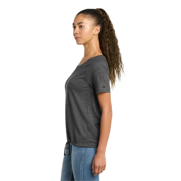 New Era Women's Tri-Blend Performance Cinch Tee. - New Era Women's Tri-Blend Performance Cinch Tee. - Image 7 of 14