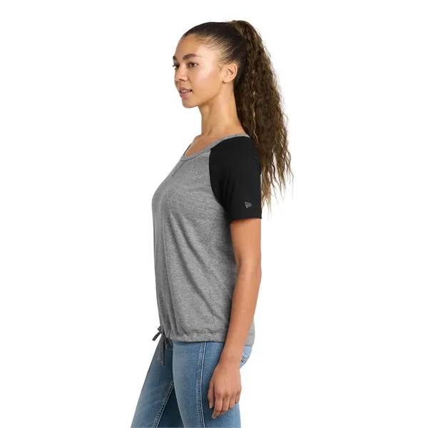 New Era Women's Tri-Blend Performance Cinch Tee. - New Era Women's Tri-Blend Performance Cinch Tee. - Image 12 of 14