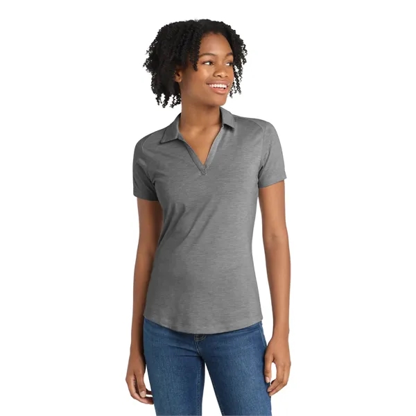 Sport-Tek Women's PosiCharge Tri-Blend Wicking Polo. - Sport-Tek Women's PosiCharge Tri-Blend Wicking Polo. - Image 5 of 39