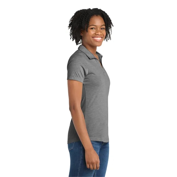 Sport-Tek Women's PosiCharge Tri-Blend Wicking Polo. - Sport-Tek Women's PosiCharge Tri-Blend Wicking Polo. - Image 7 of 39