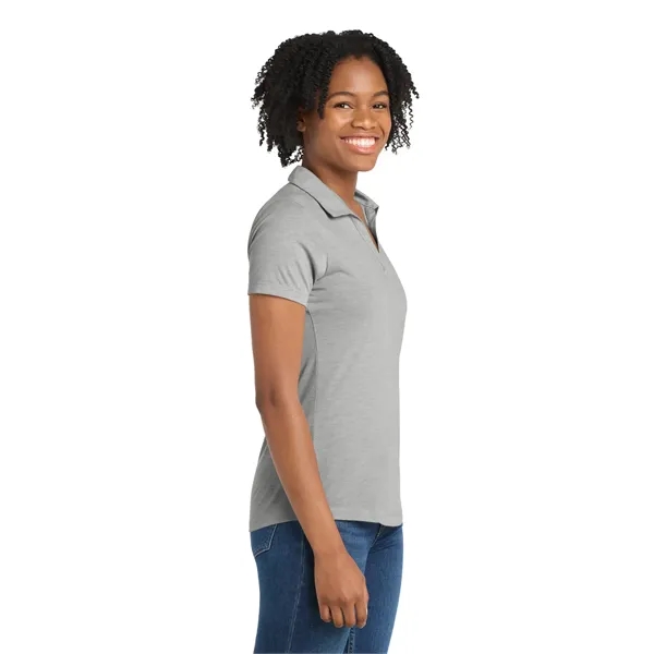 Sport-Tek Women's PosiCharge Tri-Blend Wicking Polo. - Sport-Tek Women's PosiCharge Tri-Blend Wicking Polo. - Image 17 of 39