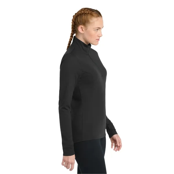 Sport-Tek Women's PosiCharge Tri-Blend Wicking 1/4-Zip Pu... - Sport-Tek Women's PosiCharge Tri-Blend Wicking 1/4-Zip Pu... - Image 3 of 29