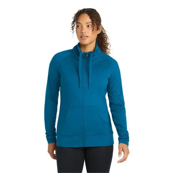 Sport-Tek Women's Sport-Wick Stretch Full-Zip Jacket. - Sport-Tek Women's Sport-Wick Stretch Full-Zip Jacket. - Image 10 of 24