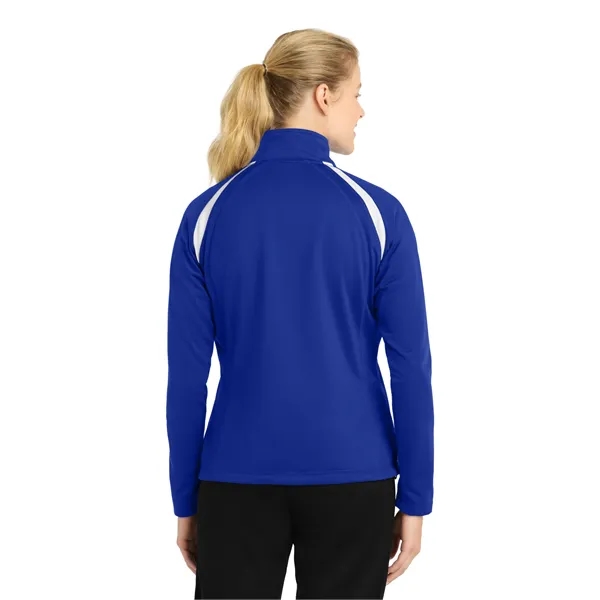 Sport-Tek Women's Tricot Track Jacket. - Sport-Tek Women's Tricot Track Jacket. - Image 6 of 13