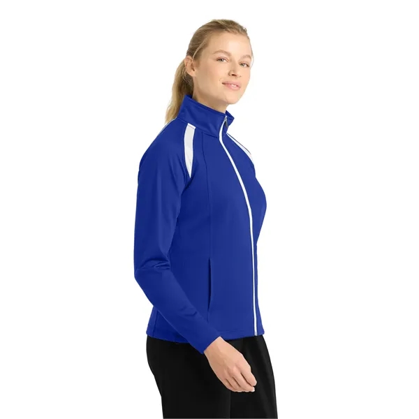 Sport-Tek Women's Tricot Track Jacket. - Sport-Tek Women's Tricot Track Jacket. - Image 7 of 13