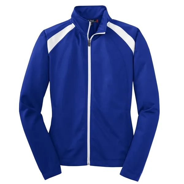 Sport-Tek Women's Tricot Track Jacket. - Sport-Tek Women's Tricot Track Jacket. - Image 8 of 13