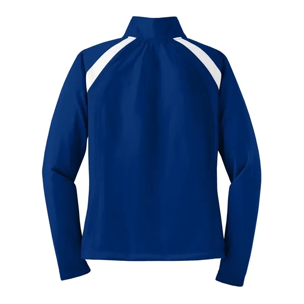 Sport-Tek Women's Tricot Track Jacket. - Sport-Tek Women's Tricot Track Jacket. - Image 9 of 13