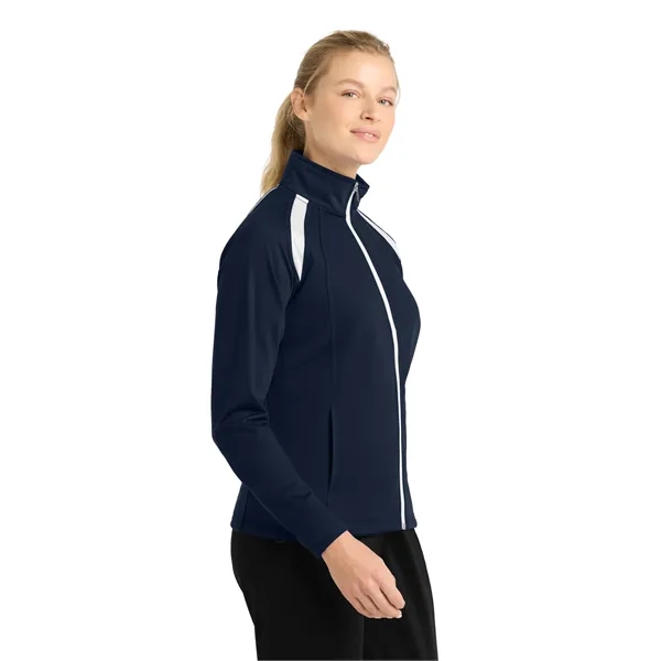 Sport-Tek Women's Tricot Track Jacket. - Sport-Tek Women's Tricot Track Jacket. - Image 12 of 13