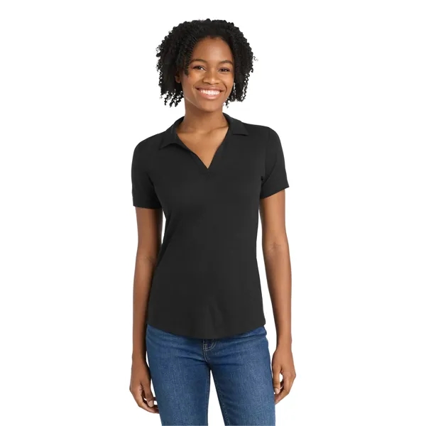 Sport-Tek Women's PosiCharge Tri-Blend Wicking Polo.