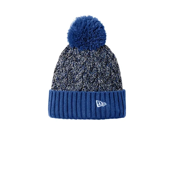 New Era Marled Knit Pom Beanie - New Era Marled Knit Pom Beanie - Image 1 of 8