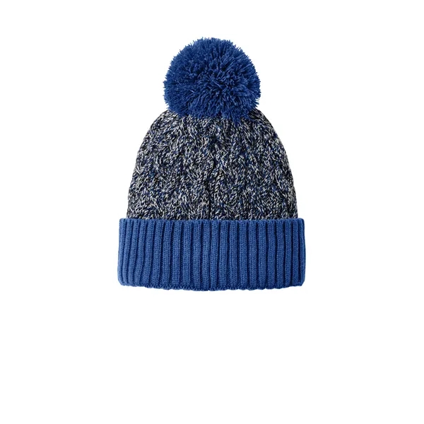 New Era Marled Knit Pom Beanie - New Era Marled Knit Pom Beanie - Image 2 of 8