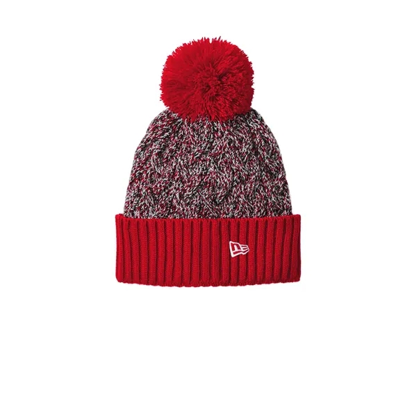 New Era Marled Knit Pom Beanie - New Era Marled Knit Pom Beanie - Image 3 of 8