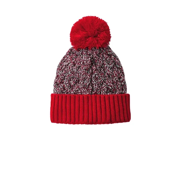 New Era Marled Knit Pom Beanie - New Era Marled Knit Pom Beanie - Image 4 of 8