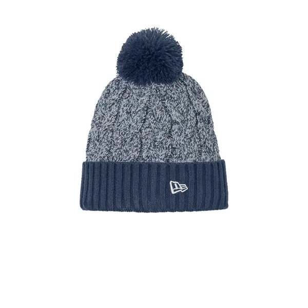 New Era Marled Knit Pom Beanie - New Era Marled Knit Pom Beanie - Image 5 of 8