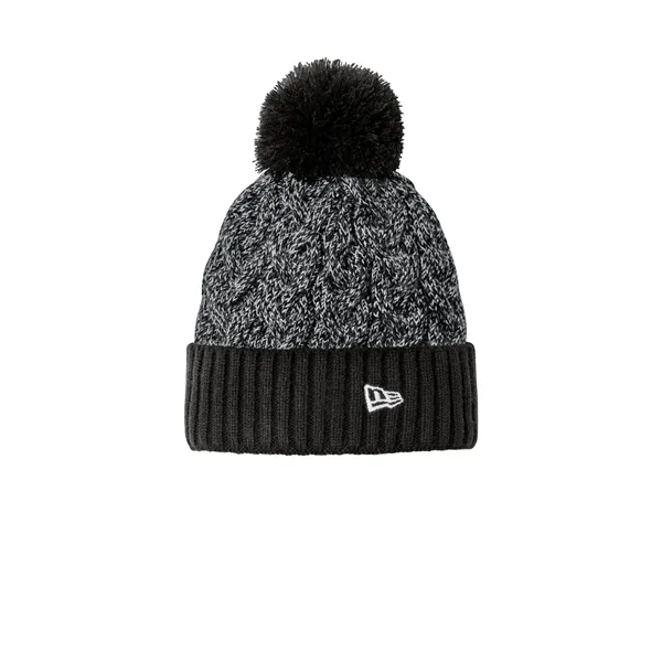 New Era Marled Knit Pom Beanie - New Era Marled Knit Pom Beanie - Image 7 of 8