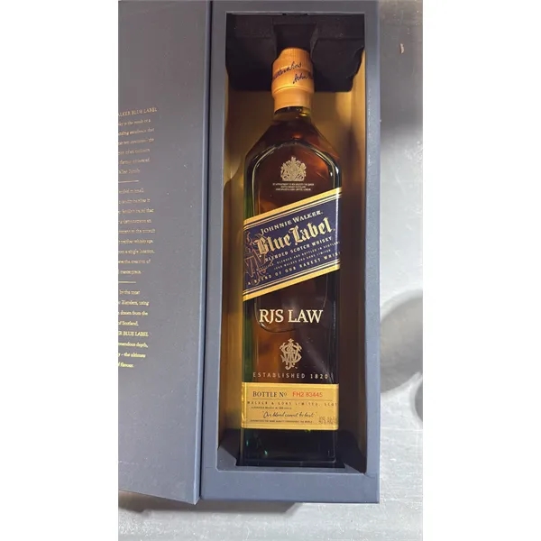 Johnnie Walker Blue Label With Engraved Logo or Message - Johnnie Walker Blue Label With Engraved Logo or Message - Image 1 of 1
