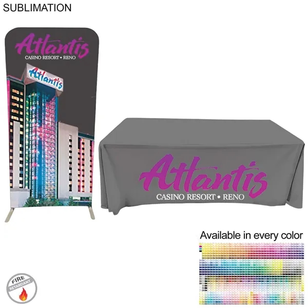 Custom Tradeshow Booth Package - Wall Display & Tablecloth
