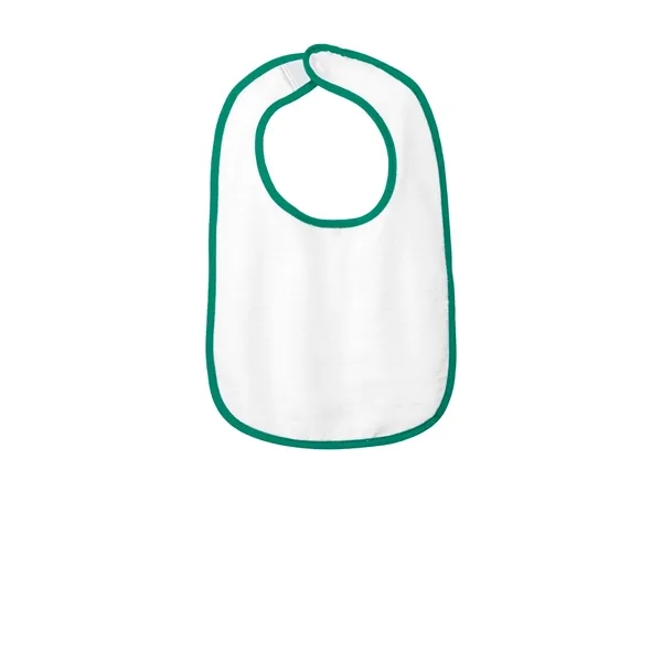 Rabbit Skins Infant Contrast Trim Terry Bib. - Rabbit Skins Infant Contrast Trim Terry Bib. - Image 1 of 7