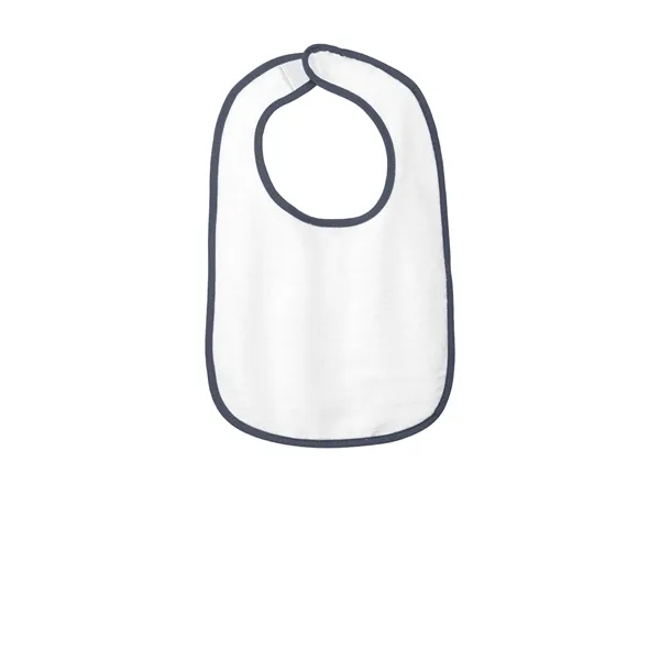 Rabbit Skins Infant Contrast Trim Terry Bib. - Rabbit Skins Infant Contrast Trim Terry Bib. - Image 3 of 7