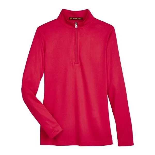 Harriton Women's Advantage Snag Protection Plus Quarter-Z...
