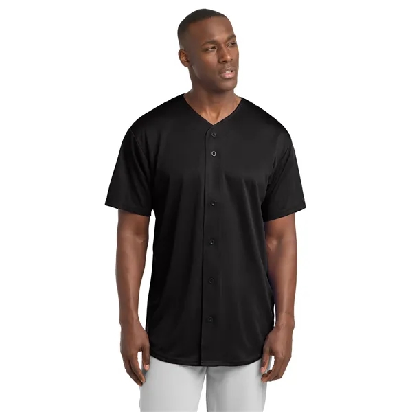 Sport-Tek PosiCharge Tough Mesh Full-Button Jersey. - Sport-Tek PosiCharge Tough Mesh Full-Button Jersey. - Image 0 of 29