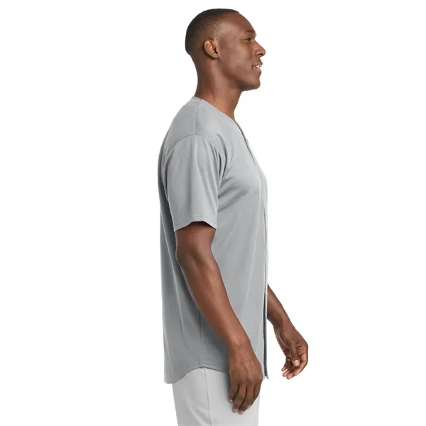 Sport-Tek PosiCharge Tough Mesh Full-Button Jersey. - Sport-Tek PosiCharge Tough Mesh Full-Button Jersey. - Image 7 of 29