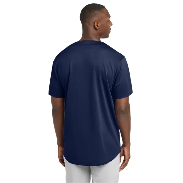 Sport-Tek PosiCharge Tough Mesh Full-Button Jersey. - Sport-Tek PosiCharge Tough Mesh Full-Button Jersey. - Image 9 of 29