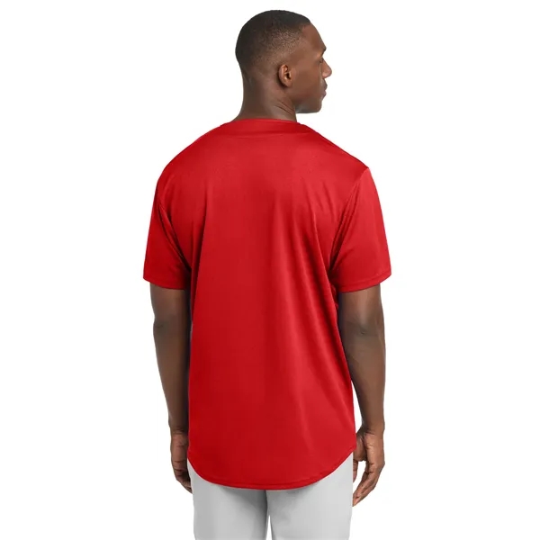 Sport-Tek PosiCharge Tough Mesh Full-Button Jersey. - Sport-Tek PosiCharge Tough Mesh Full-Button Jersey. - Image 12 of 29