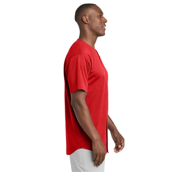 Sport-Tek PosiCharge Tough Mesh Full-Button Jersey. - Sport-Tek PosiCharge Tough Mesh Full-Button Jersey. - Image 13 of 29