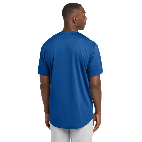 Sport-Tek PosiCharge Tough Mesh Full-Button Jersey. - Sport-Tek PosiCharge Tough Mesh Full-Button Jersey. - Image 15 of 29