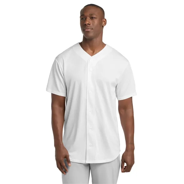 Sport-Tek PosiCharge Tough Mesh Full-Button Jersey. - Sport-Tek PosiCharge Tough Mesh Full-Button Jersey. - Image 19 of 29