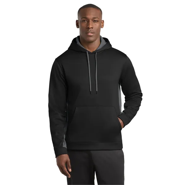 Sport-Tek Sport-Wick Fleece Colorblock Hooded Pullover. - Sport-Tek Sport-Wick Fleece Colorblock Hooded Pullover. - Image 0 of 33