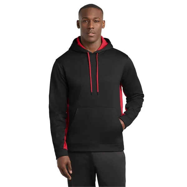 Sport-Tek Sport-Wick Fleece Colorblock Hooded Pullover. - Sport-Tek Sport-Wick Fleece Colorblock Hooded Pullover. - Image 10 of 33
