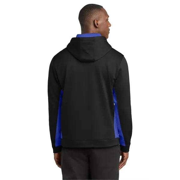 Sport-Tek Sport-Wick Fleece Colorblock Hooded Pullover. - Sport-Tek Sport-Wick Fleece Colorblock Hooded Pullover. - Image 20 of 33