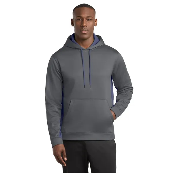 Sport-Tek Sport-Wick Fleece Colorblock Hooded Pullover. - Sport-Tek Sport-Wick Fleece Colorblock Hooded Pullover. - Image 29 of 33