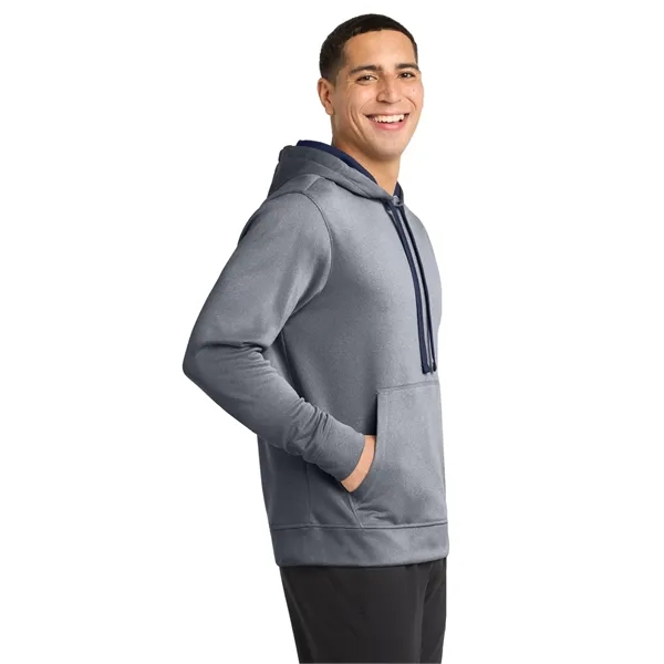 Sport-Tek PosiCharge Sport-Wick Heather Fleece Hooded Pul... - Sport-Tek PosiCharge Sport-Wick Heather Fleece Hooded Pul... - Image 9 of 13