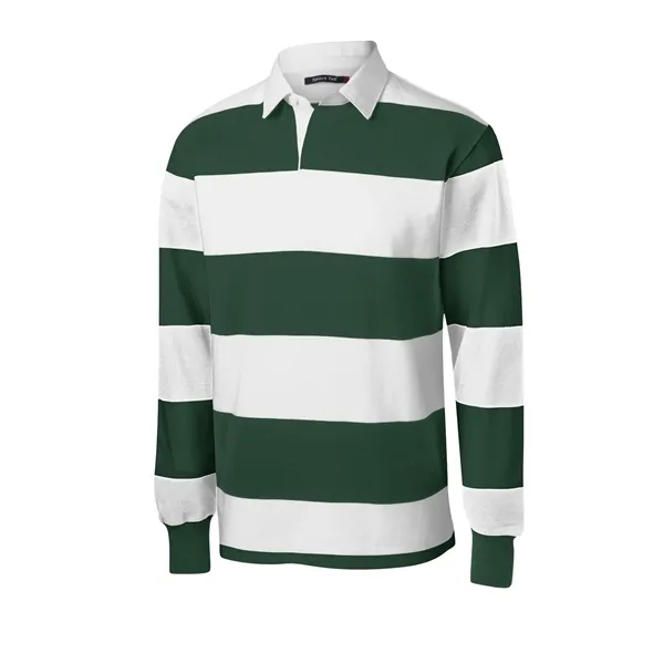 Sport-Tek Classic Long Sleeve Rugby Polo. - Sport-Tek Classic Long Sleeve Rugby Polo. - Image 4 of 15