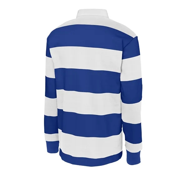 Sport-Tek Classic Long Sleeve Rugby Polo. - Sport-Tek Classic Long Sleeve Rugby Polo. - Image 15 of 15