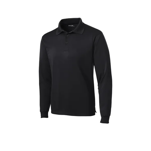 Sport-Tek Long Sleeve Micropique Sport-Wick Polo. - Sport-Tek Long Sleeve Micropique Sport-Wick Polo. - Image 3 of 44