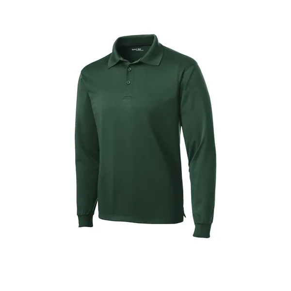 Sport-Tek Long Sleeve Micropique Sport-Wick Polo. - Sport-Tek Long Sleeve Micropique Sport-Wick Polo. - Image 8 of 44