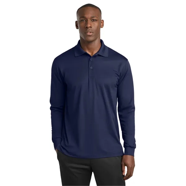 Sport-Tek Long Sleeve Micropique Sport-Wick Polo. - Sport-Tek Long Sleeve Micropique Sport-Wick Polo. - Image 15 of 44