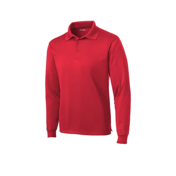 Sport-Tek Long Sleeve Micropique Sport-Wick Polo. - Sport-Tek Long Sleeve Micropique Sport-Wick Polo. - Image 23 of 44